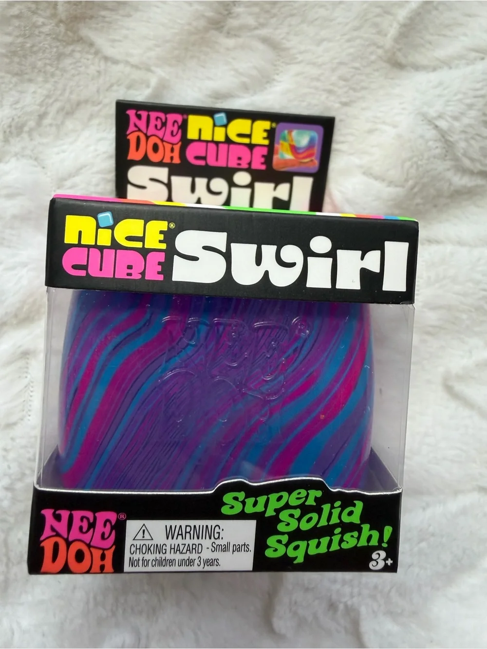 💙💜🩷 NIB NEEDOH by Schylling – Nice Cube Swirl | Blue, Purple & Pink ✨
